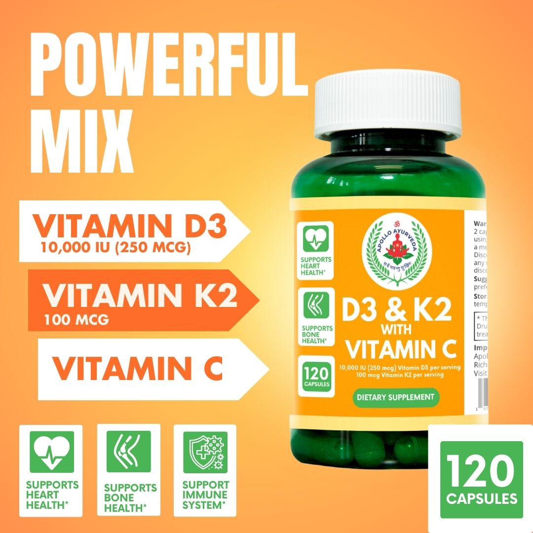 Vitamin D3 & K2 with Vitamin C