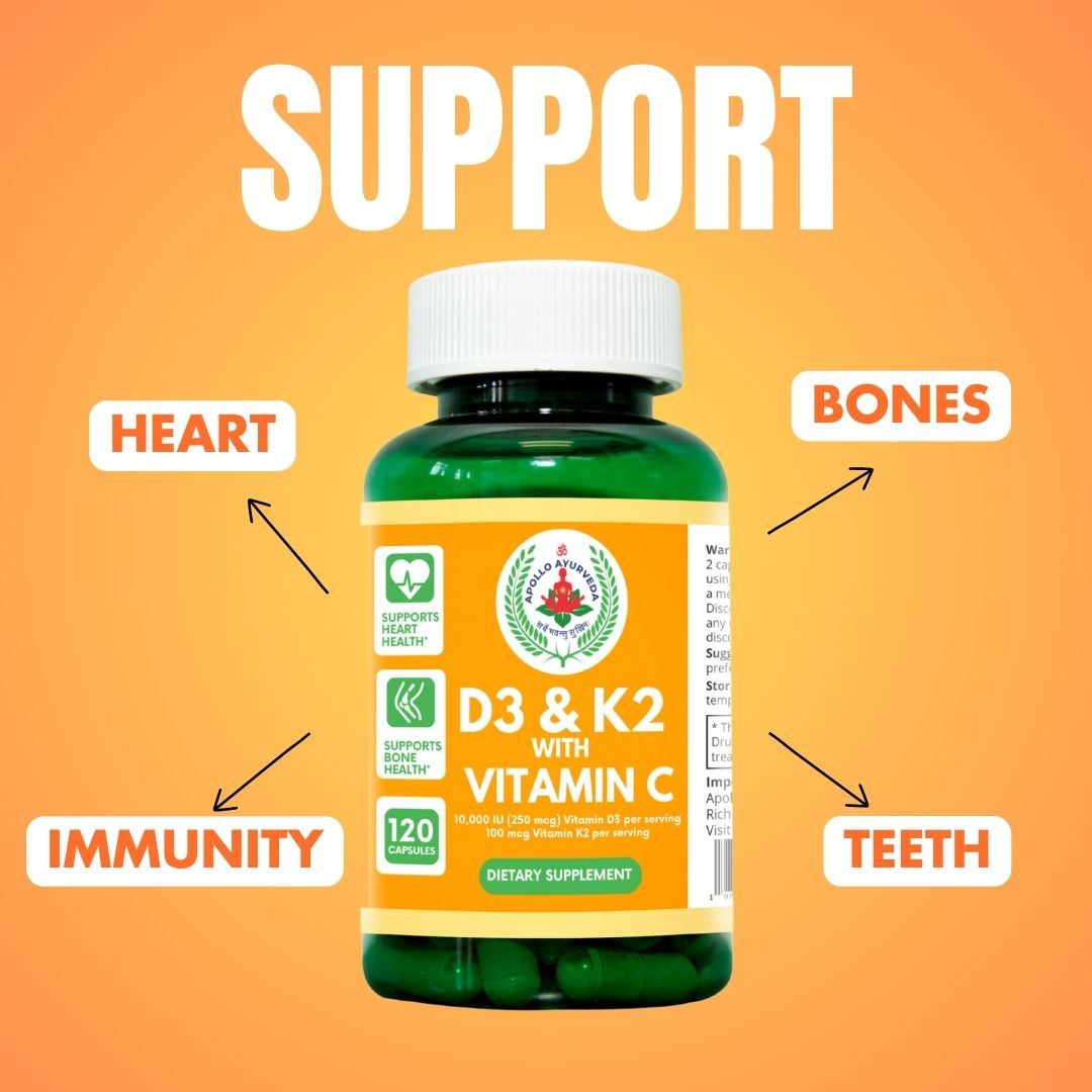 Vitamin D3 & K2 with Vitamin C